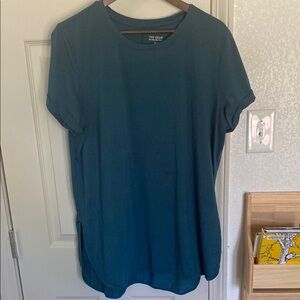 Women's Teal Tunic Workout Top